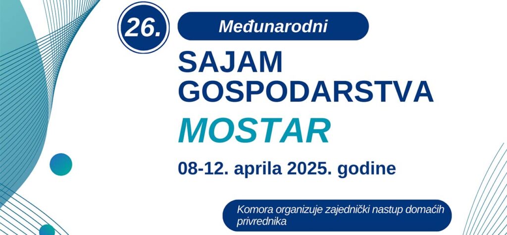 Poziv za učešće na 26. Međunarodnom sajamu privrede u Mostaru