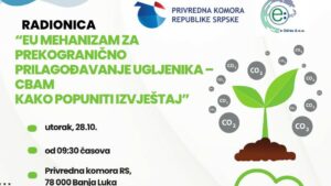 Poziv na radionicu o načinu popunjavanja CBAM izvještaja