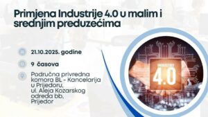 Radionica „Primjena Industrije 4.0 u malim i srednjim preduzećima“ u Prijedoru